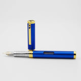 Diplomat Nexus Blue GT 14CT Fountain Pen - SCOOBOO - DP_NXS_BLUGLD_14_FPEF_D40504011 - Fountain Pen