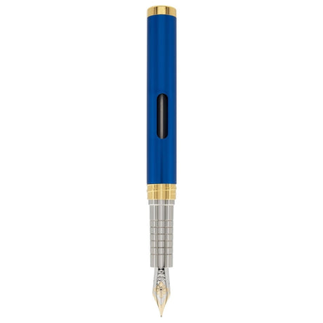 Diplomat Nexus Blue GT 14CT Fountain Pen - SCOOBOO - DP_NXS_BLUGLD_14_FPEF_D40504011 - Fountain Pen