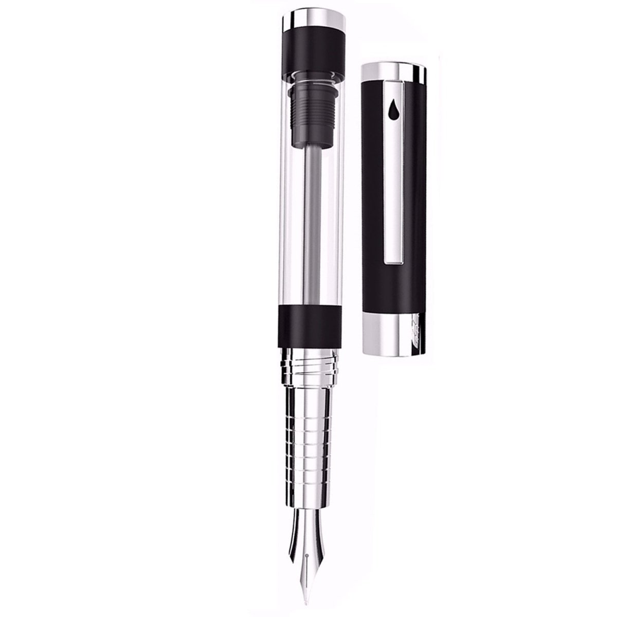 Diplomat Nexus Demo Black CT Fountain Pen - SCOOBOO - DP_NXS_DEMOBLK_CT_FPEF_D40552021 - Fountain Pen