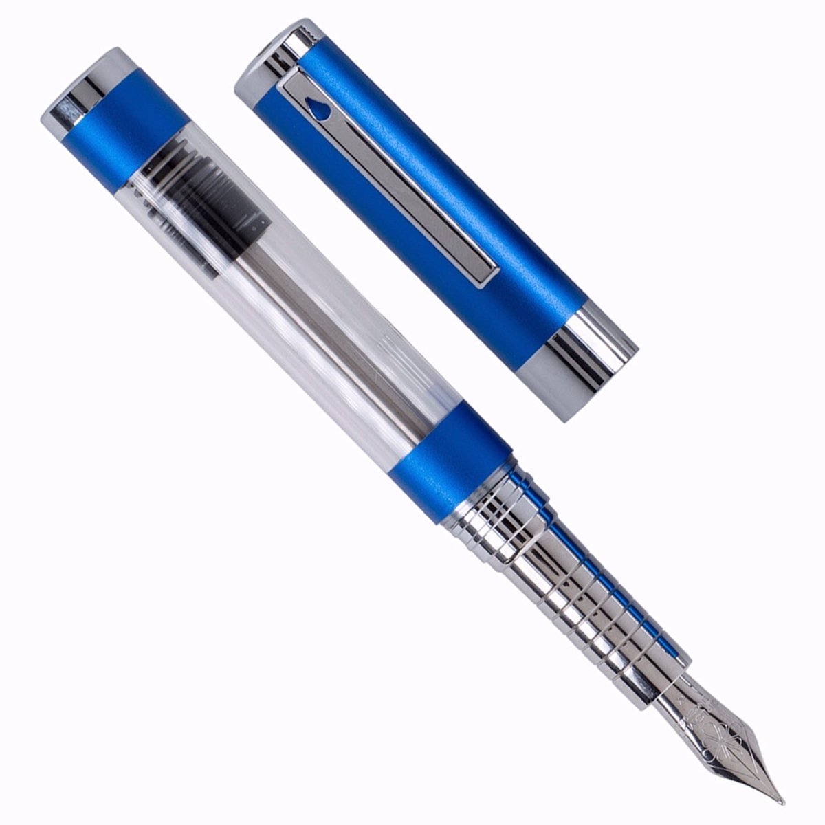 Diplomat Nexus Demo Blue CT Fountain Pen - SCOOBOO - DP_NXS_DEMOBLU_CT_FPEF_D40550021 - Fountain Pen