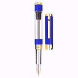 Diplomat Nexus Demo Blue GT 14CT Fountain Pen - SCOOBOO - DP_NXS_DEMOBLU_GT_14_FPEF_D40551011 - Fountain Pen