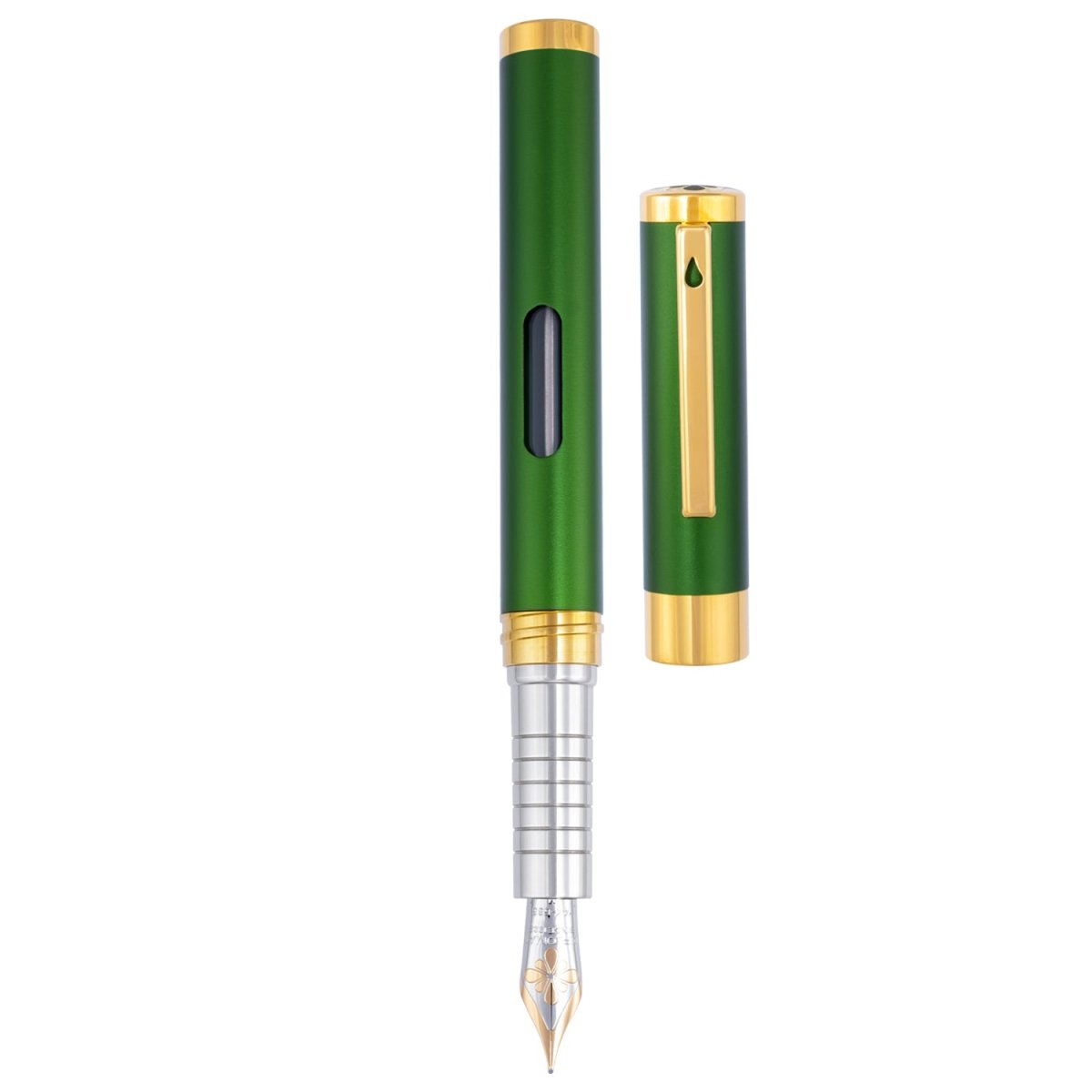 Diplomat Nexus Green GT 14CT Fountain Pen - SCOOBOO - DP_NXS_GRN_GT_14_FPEF_D40506011 - Fountain Pen