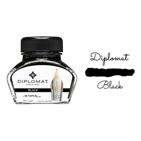 Diplomat Octopus Ink Bottle (Black - 30 ML) D41001002 - SCOOBOO - DP_INKBTL_BLK_30ML_D41001002 - Ink Bottle