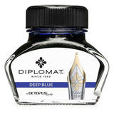 Diplomat Octopus Ink Bottle (Deep Blue - 30 ML) D41001043 - SCOOBOO - DP_INKBTL_DP_BLU_30ML_D41001043 - Ink Bottle