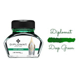 Diplomat Octopus Ink Bottle (Deep Green - 30 ML) D41001013 - SCOOBOO - DP_INKBTL_DP_GRN_30ML_D41001013 - Ink Bottle