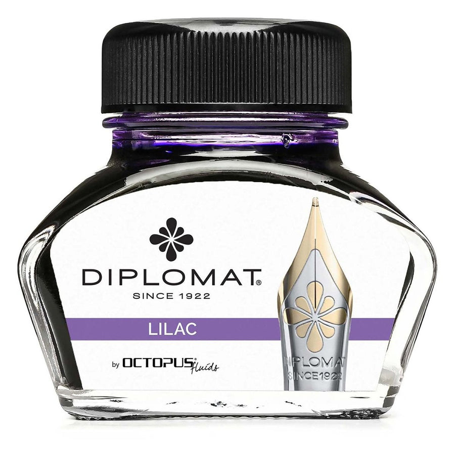 Diplomat Octopus Ink Bottle (Lilac - 30 ML) D41001017 - SCOOBOO - DP_INKBTL_LIL_30ML_D41001017 - Ink Bottle