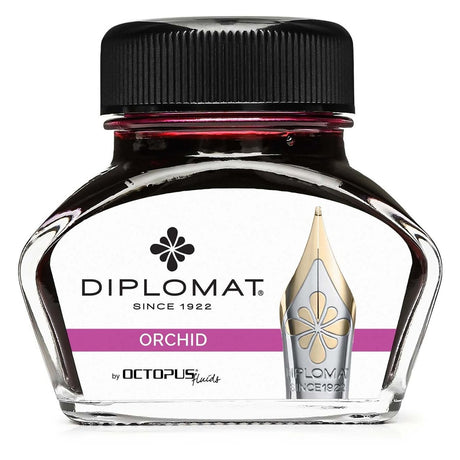 Diplomat Octopus Ink Bottle (Orchid - 30 ML) D41001012 - SCOOBOO - DP_INKBTL_ORC_30ML_D41001012 - Ink Bottle