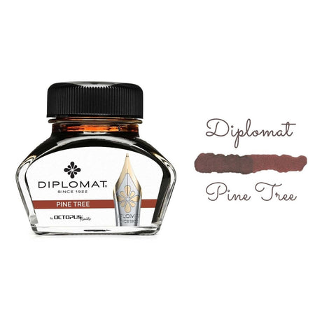 Diplomat Octopus Ink Bottle (Pine Tree - 30 ML) D41001019 - SCOOBOO - DP_INKBTL_PNE_TRE_30ML_D41001019 - Ink Bottle