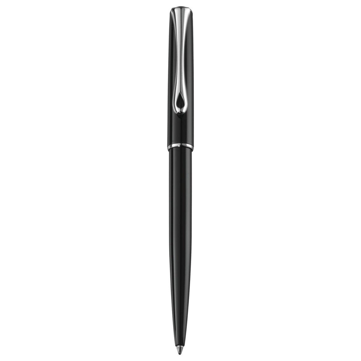 Diplomat Traveller Black Lacquer easyFLOW Ball Pen D10424968 - SCOOBOO - DP_D10424968_TRVL_BLK_LQ_BP - Ballpoint Pen