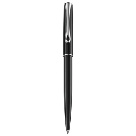 Diplomat Traveller Black Lacquer easyFLOW Ball Pen D10424968 - SCOOBOO - DP_D10424968_TRVL_BLK_LQ_BP - Ballpoint Pen