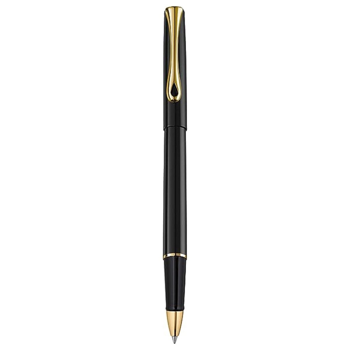 Diplomat Traveller Black Lacquer Gold Roller Ball Pen D40706030 - SCOOBOO - DP_TRVL_BLK_LQ_GLD_RB_D40706030 - Roller Ball Pen