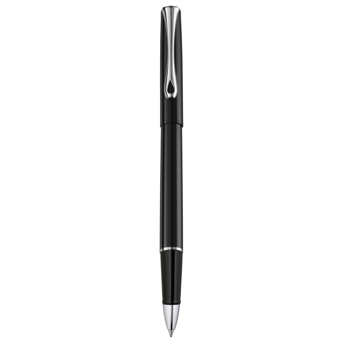 Diplomat Traveller Black Lacquer Roller Ball Pen D20000652 - SCOOBOO - DP_D20000652_TRVL_BLK_LQ_RB - Roller Ball Pen