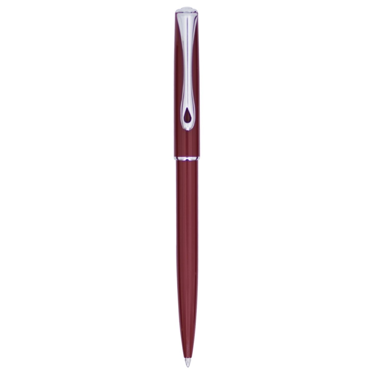 Diplomat Traveller Dark Red CT Ballpoint Pen - SCOOBOO - DP_TRVL_DKRED_CT_BP_D40708040 - Ballpoint Pen