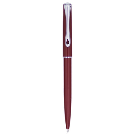 Diplomat Traveller Dark Red CT Ballpoint Pen - SCOOBOO - DP_TRVL_DKRED_CT_BP_D40708040 - Ballpoint Pen