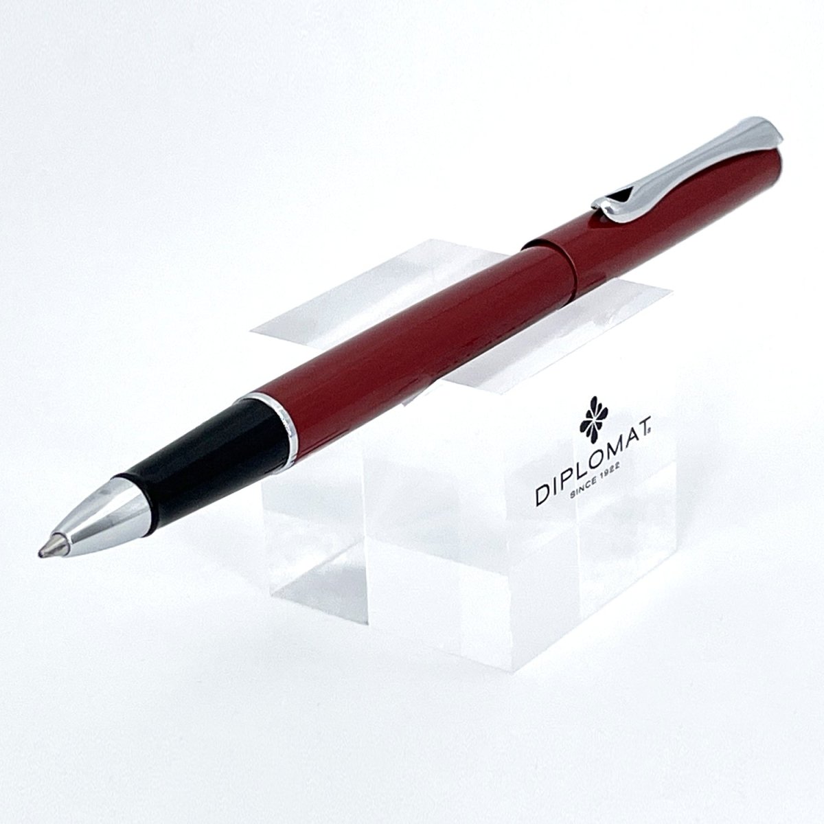 Diplomat Traveller Dark Red CT Roller Ball Pen D40708030 - SCOOBOO - DP_TRVL_DKRED_CT_RB_D40708030 - Roller Ball Pen