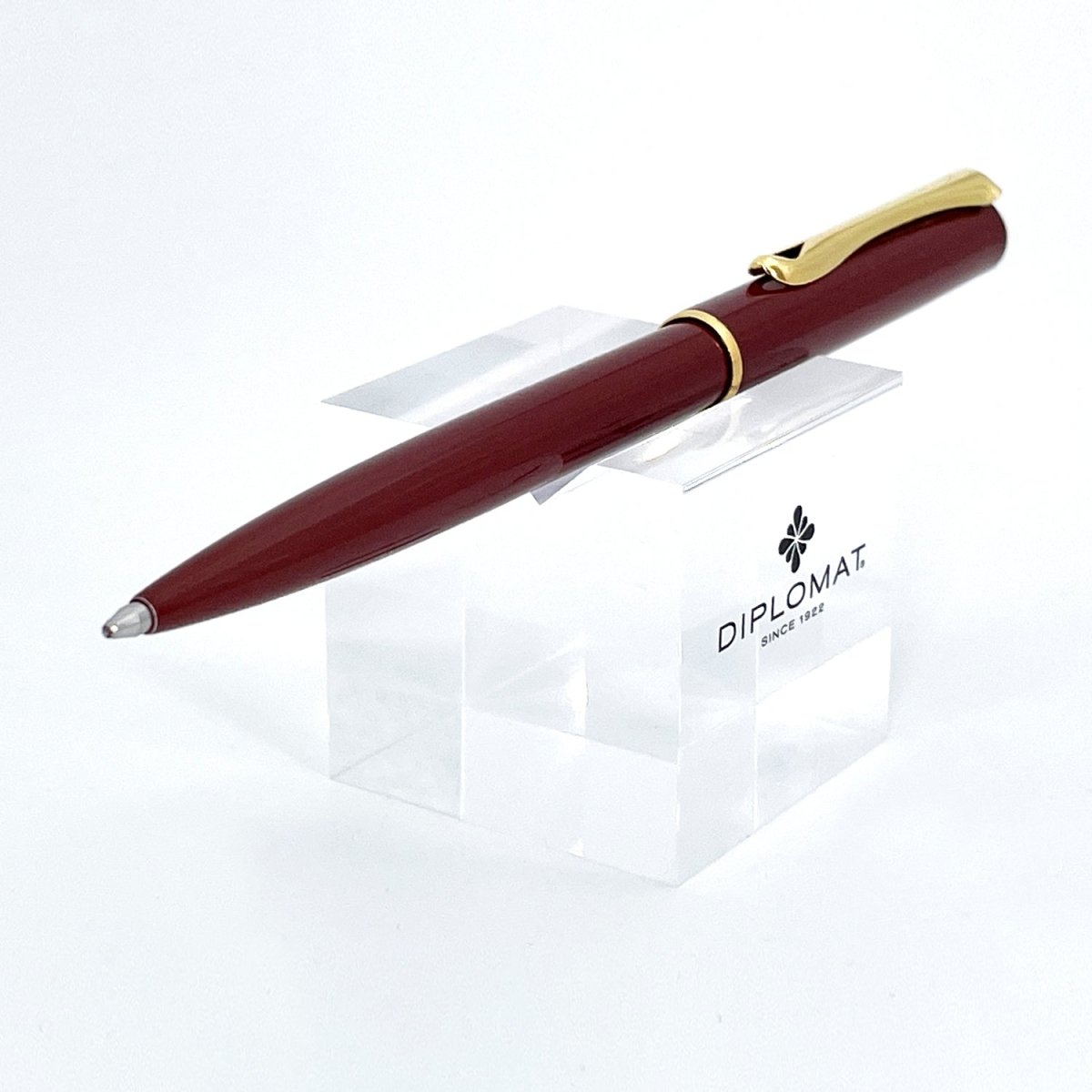 Diplomat Traveller Dark Red GT Ballpoint Pen - SCOOBOO - DP_TRVL_DKRED_GT_BP_D40709040 - Ballpoint Pen
