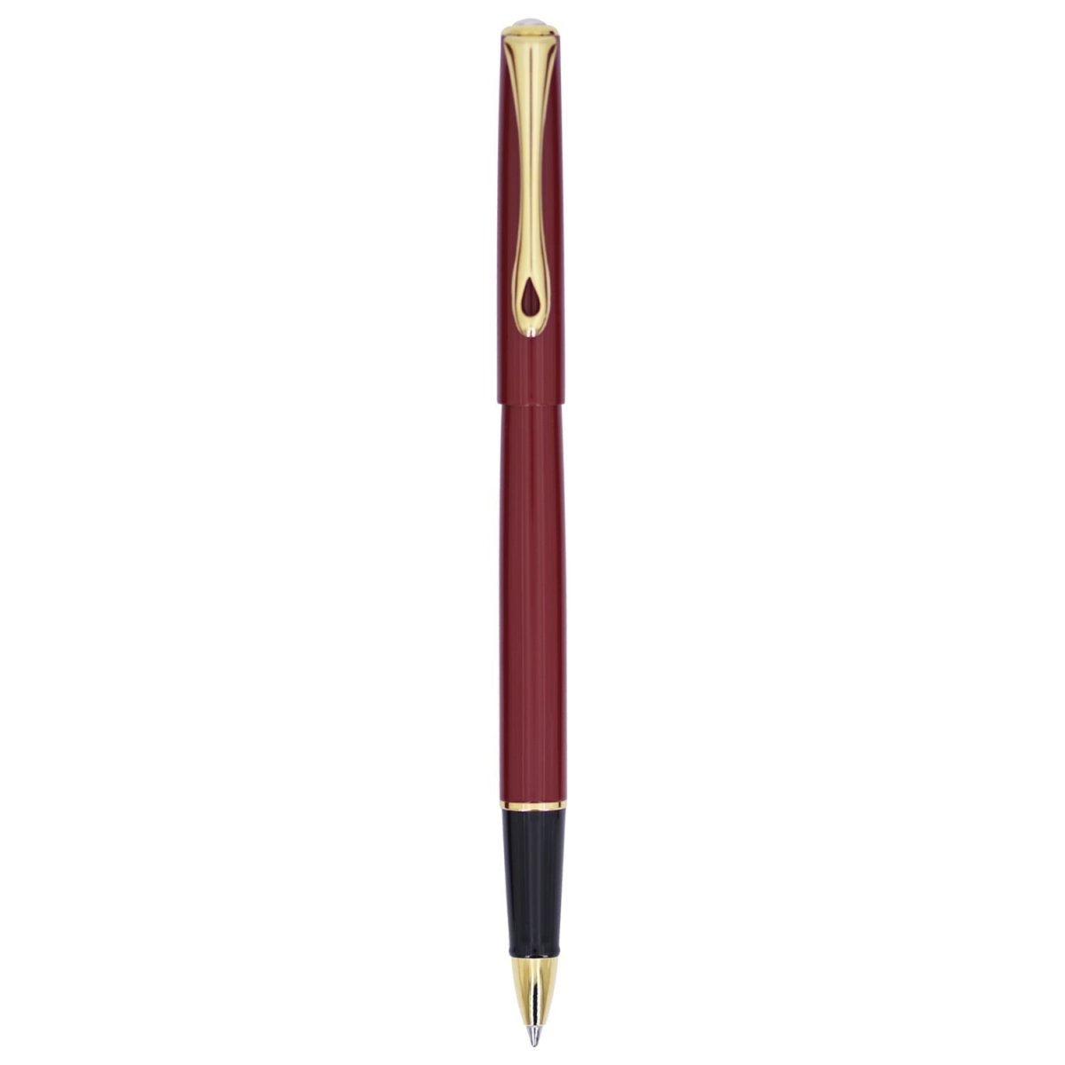 Diplomat Traveller Dark Red GT Roller Ball Pen D40709030 - SCOOBOO - DP_TRVL_DKRED_GT_RB_D40709030 - Roller Ball Pen