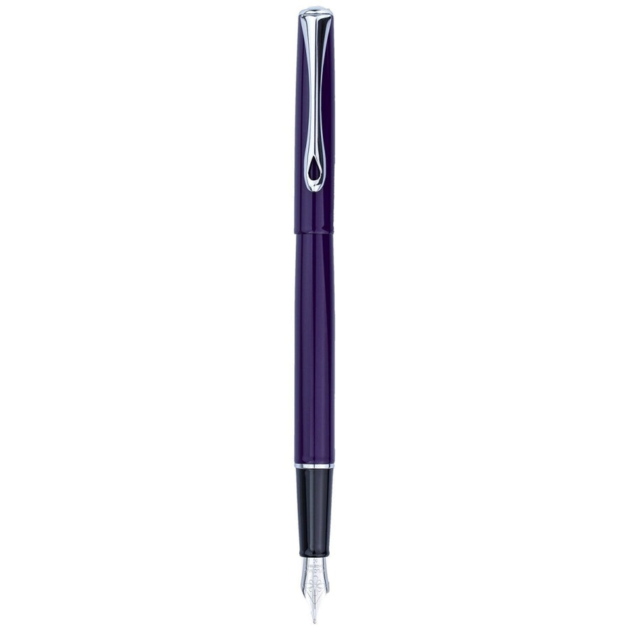 Diplomat Traveller Deep Purple Fountain Pen - SCOOBOO - DP_D40703023_TRVL_DPPPL_FPF - Fountain Pen