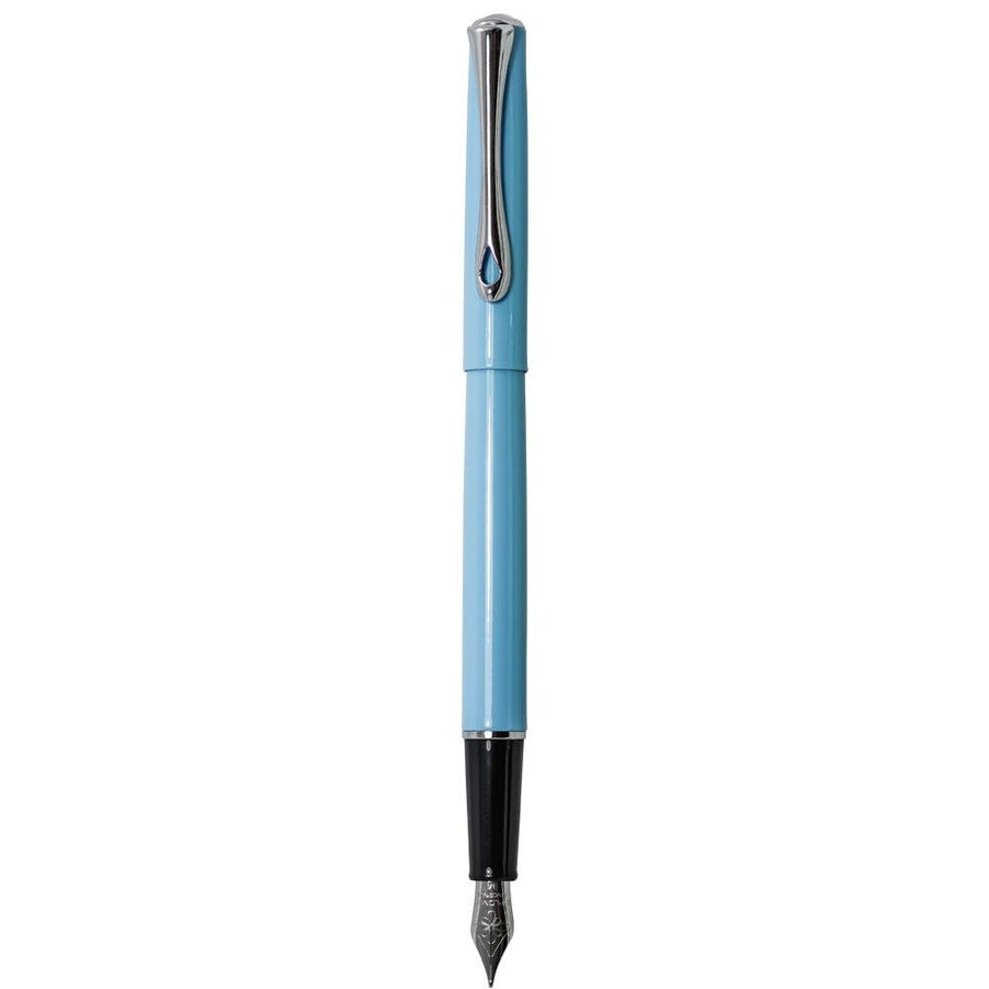 Diplomat Traveller Lumi Light Blue Fountain Pen - SCOOBOO - DP_D20001070_TRVL_LUM_LTBLU_FPM - Fountain Pen