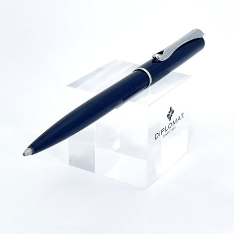 Diplomat Traveller Navy Blue CT Ballpoint Pen - SCOOBOO - DP_TRVL_NVY_CT_BP_D40707040 - Ballpoint Pen