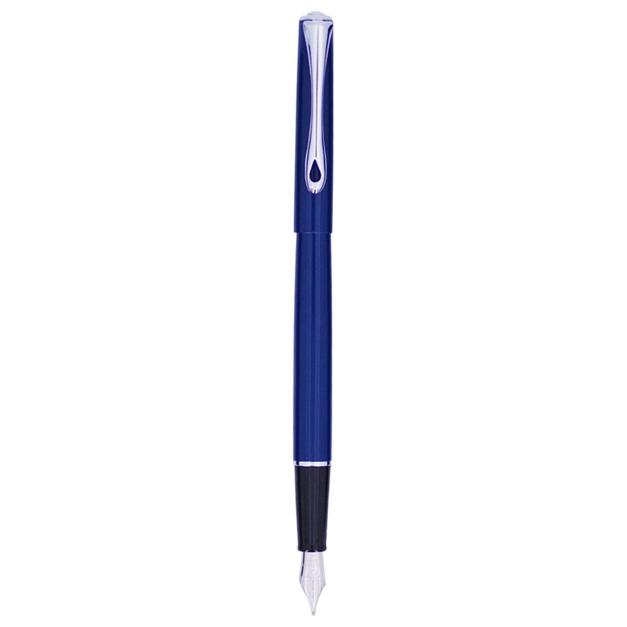 Diplomat Traveller Navy Blue CT Fountain Pen - SCOOBOO - DP_TRVL_NVY_CT_FPF_D40707023 - Fountain Pen