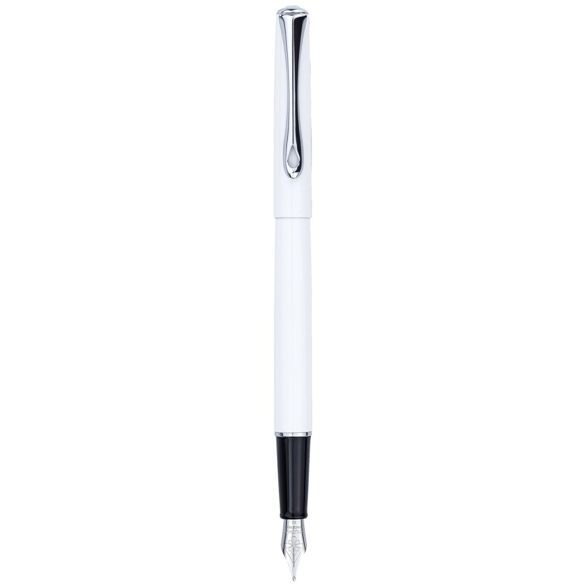 Diplomat Traveller Snow White Fountain Pen - SCOOBOO - DP_D40702023_TRVL_SNWHT_FPF - Fountain Pen