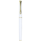 Diplomat Traveller Snow White Gold Fountain Pen - SCOOBOO - DP_D40705023_TRVL_SNWHTGLD_FPF - Fountain Pen