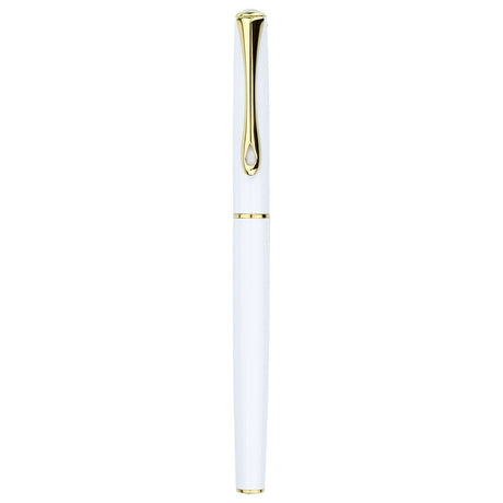 Diplomat Traveller Snow White Gold Roller Ball Pen D40705030 - SCOOBOO - DP_D40705030_TRVL_SNWHTGLD_RB - Roller Ball Pen