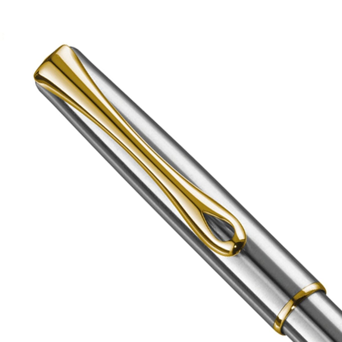 Diplomat Traveller Stainless Steel Gold easyFLOW Ball Pen D10061109 - SCOOBOO - DP_D10061109_TRVL_SS_GLD_BP - Ballpoint Pen