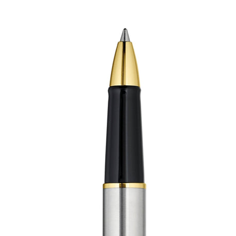 Diplomat Traveller Stainless Steel Gold Roller Ball Pen D20000651 - SCOOBOO - DP_D20000651_TRVL_SS_GLD_RB - Roller Ball Pen