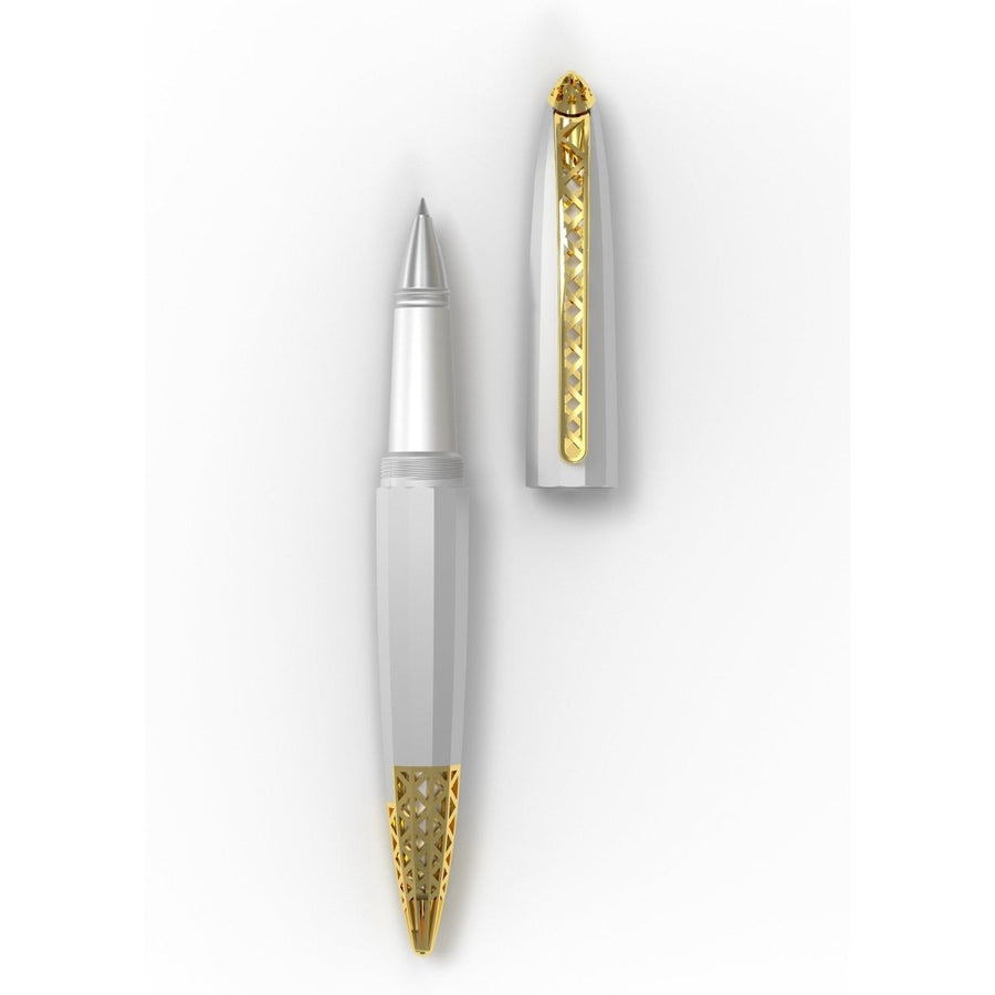 Diplomat Zepp Limited Edition Gold Trim Roller Ball Pen - SCOOBOO - DP_ZEPP_GLD_RB_D40401030 - Roller Ball Pen