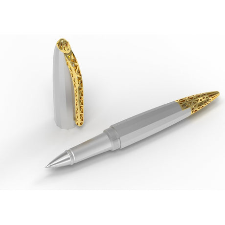 Diplomat Zepp Limited Edition Gold Trim Roller Ball Pen - SCOOBOO - DP_ZEPP_GLD_RB_D40401030 - Roller Ball Pen