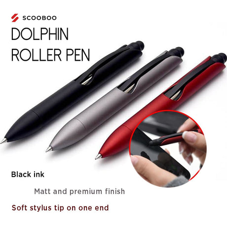 Dolphin Roller Pen - Black Ink - SCOOBOO - Roller Ball Pen