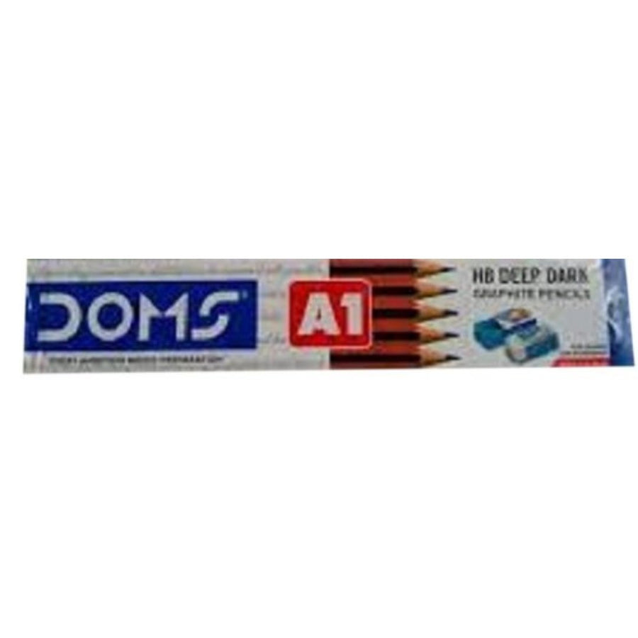 Doms A1 Deep Dark Graphite Pencils (Set of 2) - SCOOBOO - 3401 - Pencils