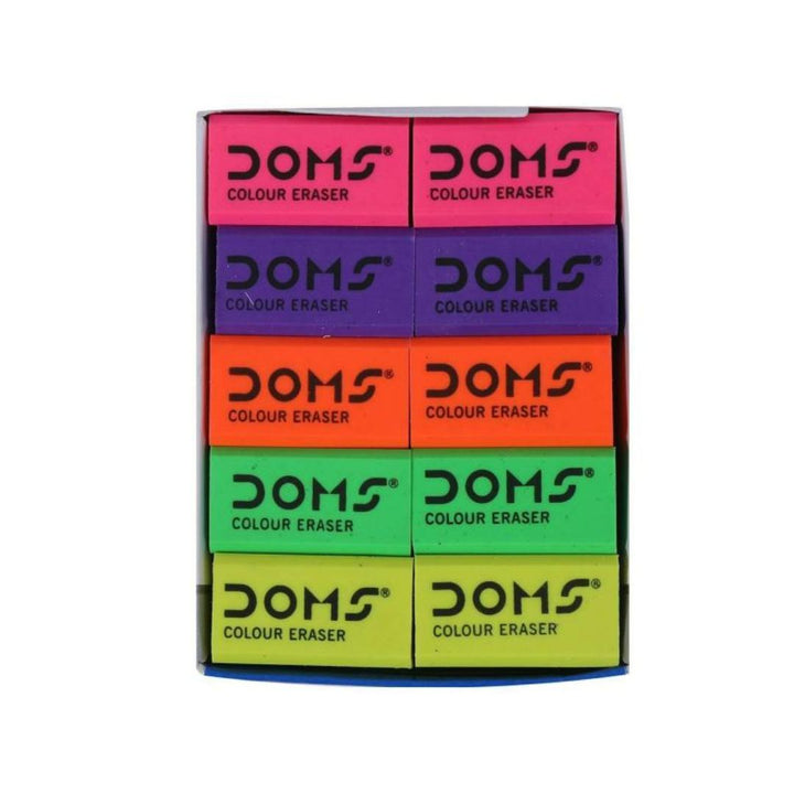Doms Colour Eraser Pack Of 20 - SCOOBOO - 7246 - Eraser & Correction