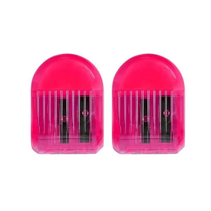 Doms Double Hole Neon Colored Pencil Sharpeners Pack Of 2 - SCOOBOO - 8712 - Sharpeners