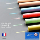 Doms Dustless Coloured Chalk Pack Of 2 - SCOOBOO - 7208 - Chalk Paints