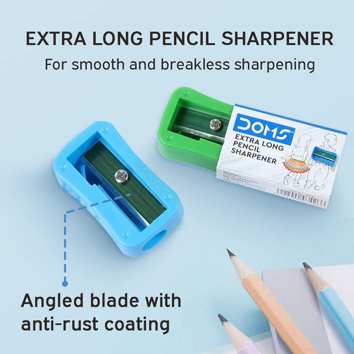 Doms Extra Long Pencil Sharpeners Set Of 6 - SCOOBOO - 3426 - Sharpeners