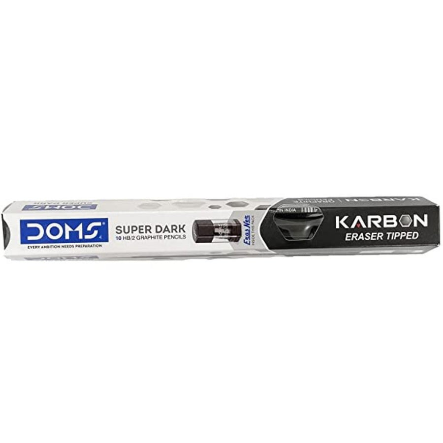 Doms Karbon Eraser Tipped Pencil - SCOOBOO - 8365 - Pencils