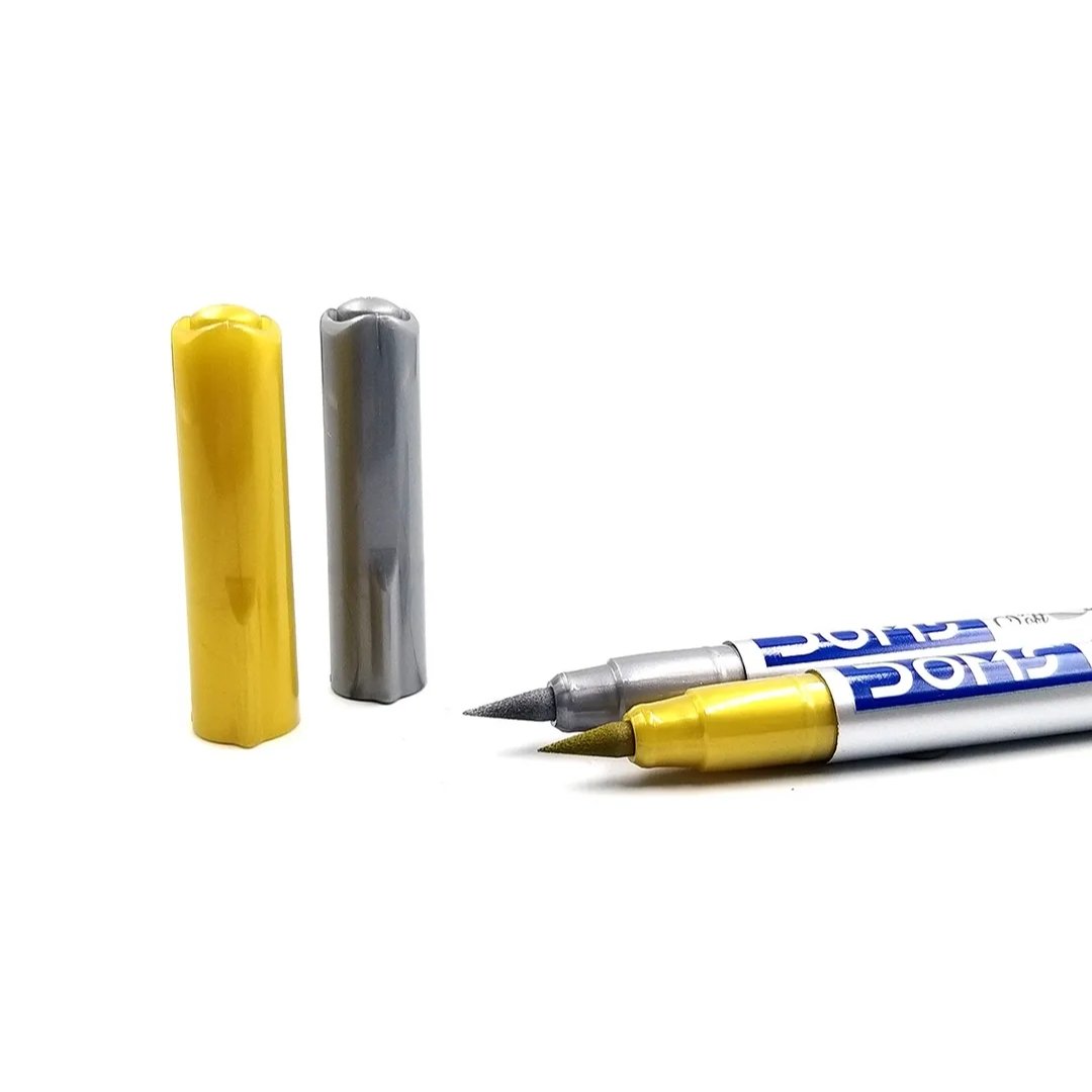 Doms Metallic Brush Pen Set of 2 - SCOOBOO - 8437 - Brush Pens