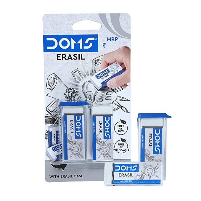 Doms Non-Toxic Dust Free Erasil Eraser - SCOOBOO - 8385 - Eraser & Correction