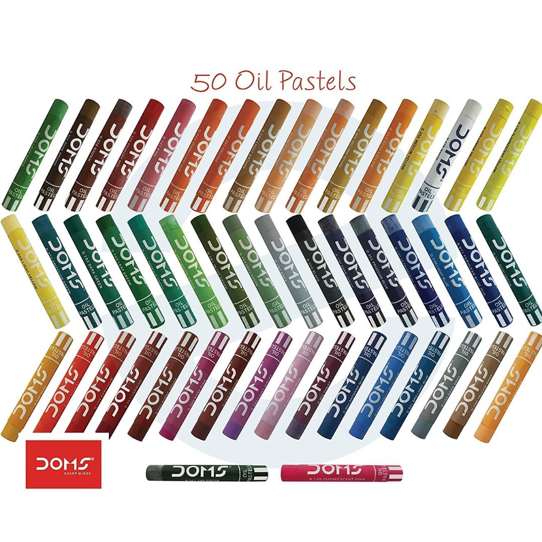 Doms Oil Pastels 50 Shades - SCOOBOO - 7912 - Oil Pastels