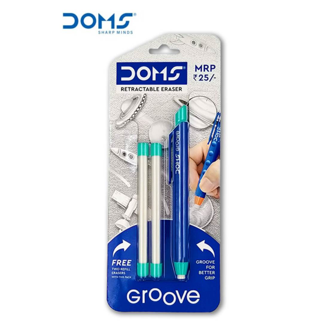 Doms Retractable Grove Eraser - SCOOBOO - 8356 - Eraser & Correction