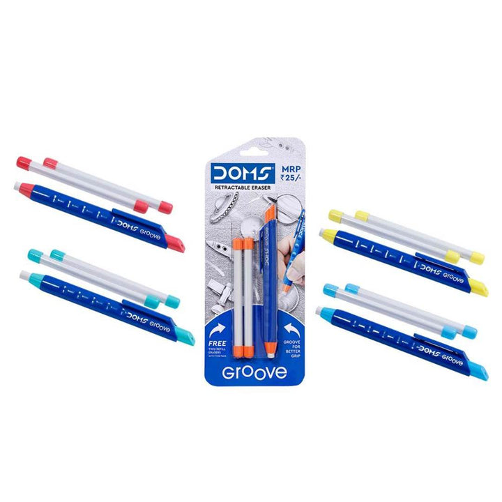 Doms Retractable Grove Eraser - SCOOBOO - 8356 - Eraser & Correction