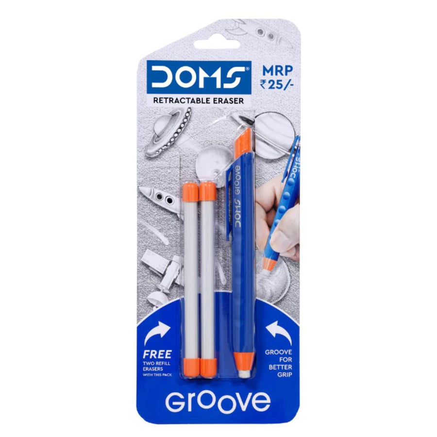 Doms Retractable Grove Eraser - SCOOBOO - 8356 - Eraser & Correction