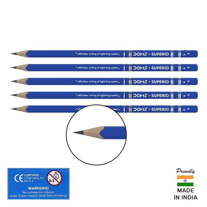 Doms Super Dark Graphite Pencils - SCOOBOO - 8743 - Pencils