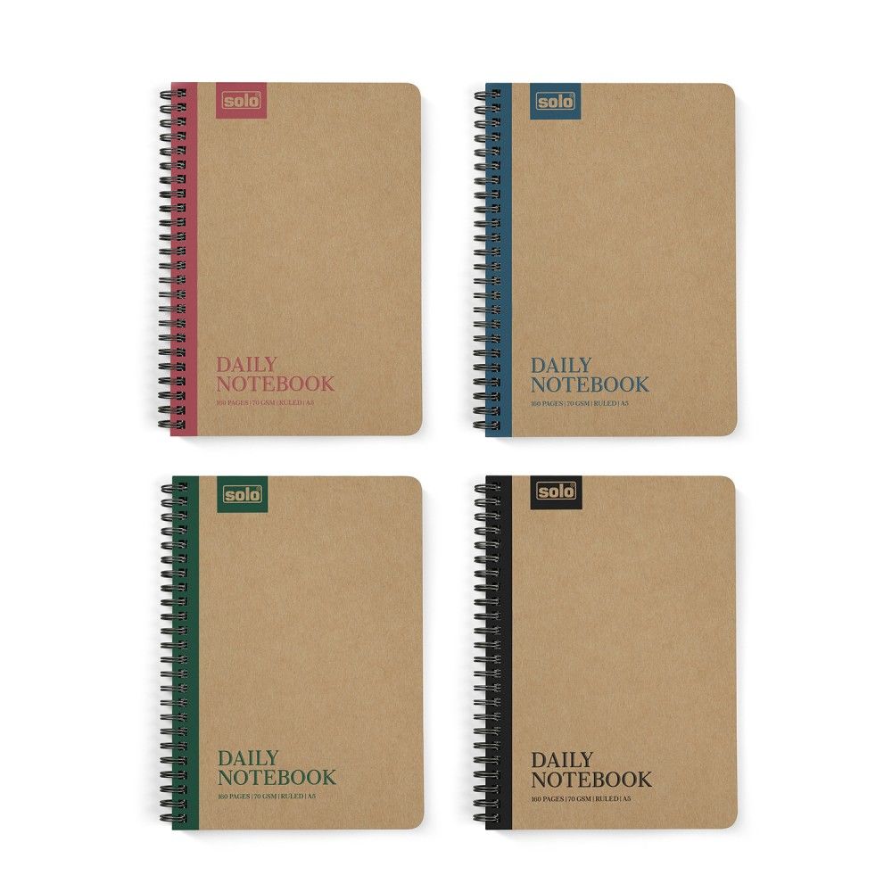Solo Eco friendly Notebook-A5 - SCOOBOO - NA503 - Ruled