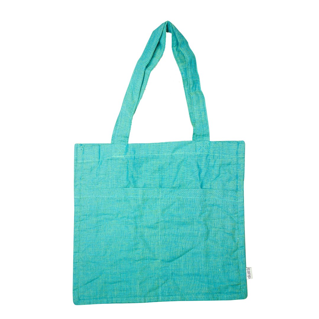 Ekatra Day tote - Woven Cotton - SCOOBOO - Day Tote - Tote Bag