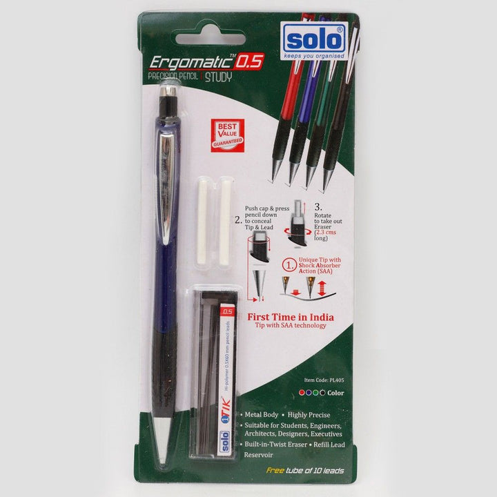Solo Ergomatic Pencil 0.5mm One Set - SCOOBOO - PL405 - Mechanical Pencil