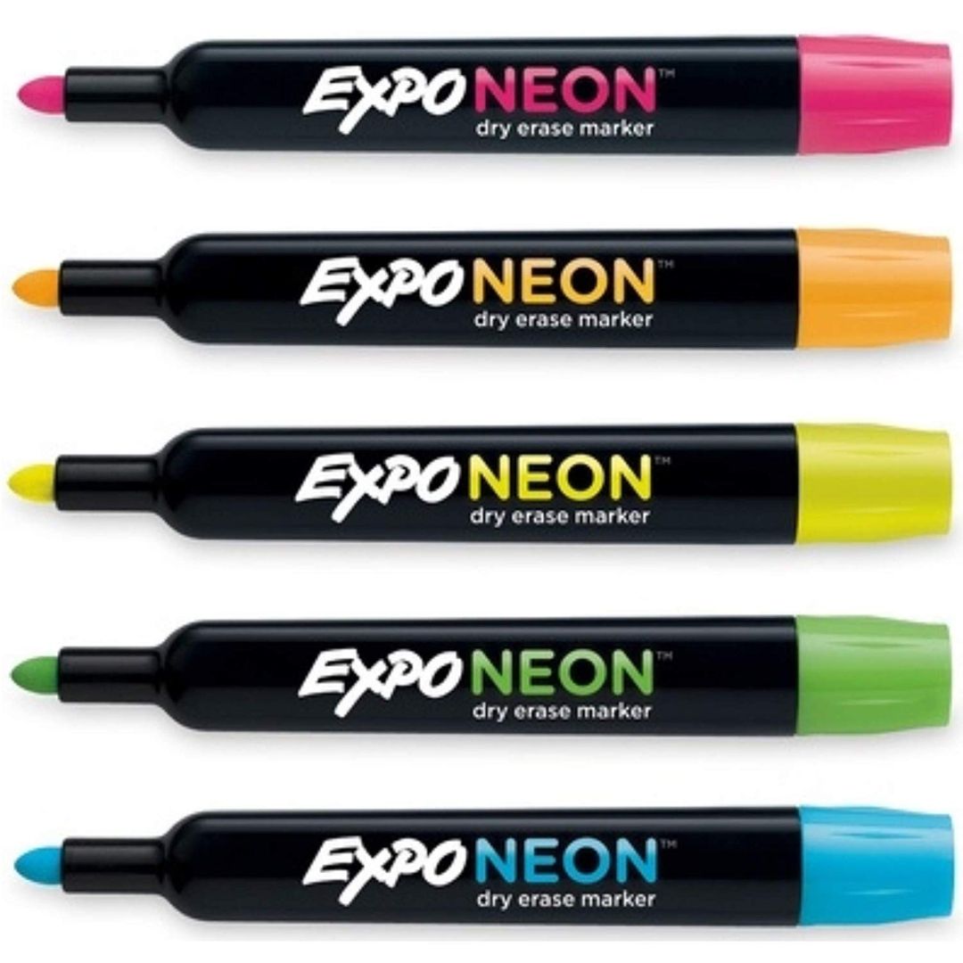 Expo Neon Window Dry Erase Markers - SCOOBOO - SAN1752226 - White-Board & Permanent Markers